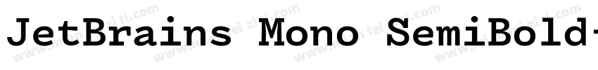JetBrains Mono SemiBold字体转换